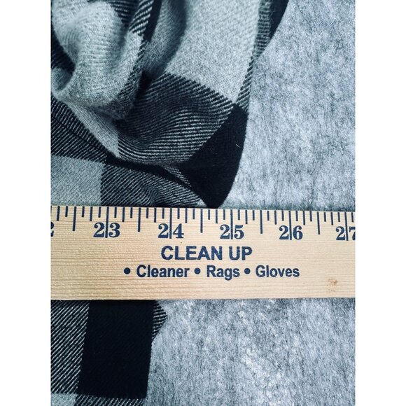 Forward Observations Group Mens XL Flannel Shirt Plaid Black & White Button Down - Picture 6 of 9